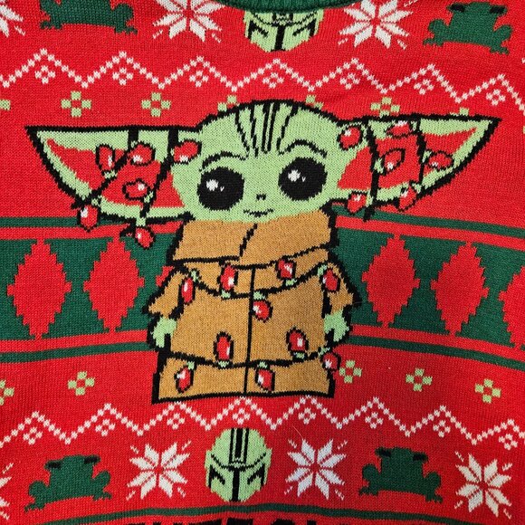 Star Wars Baby Yoda 3T Christmas Sweater - Picture 5 of 6